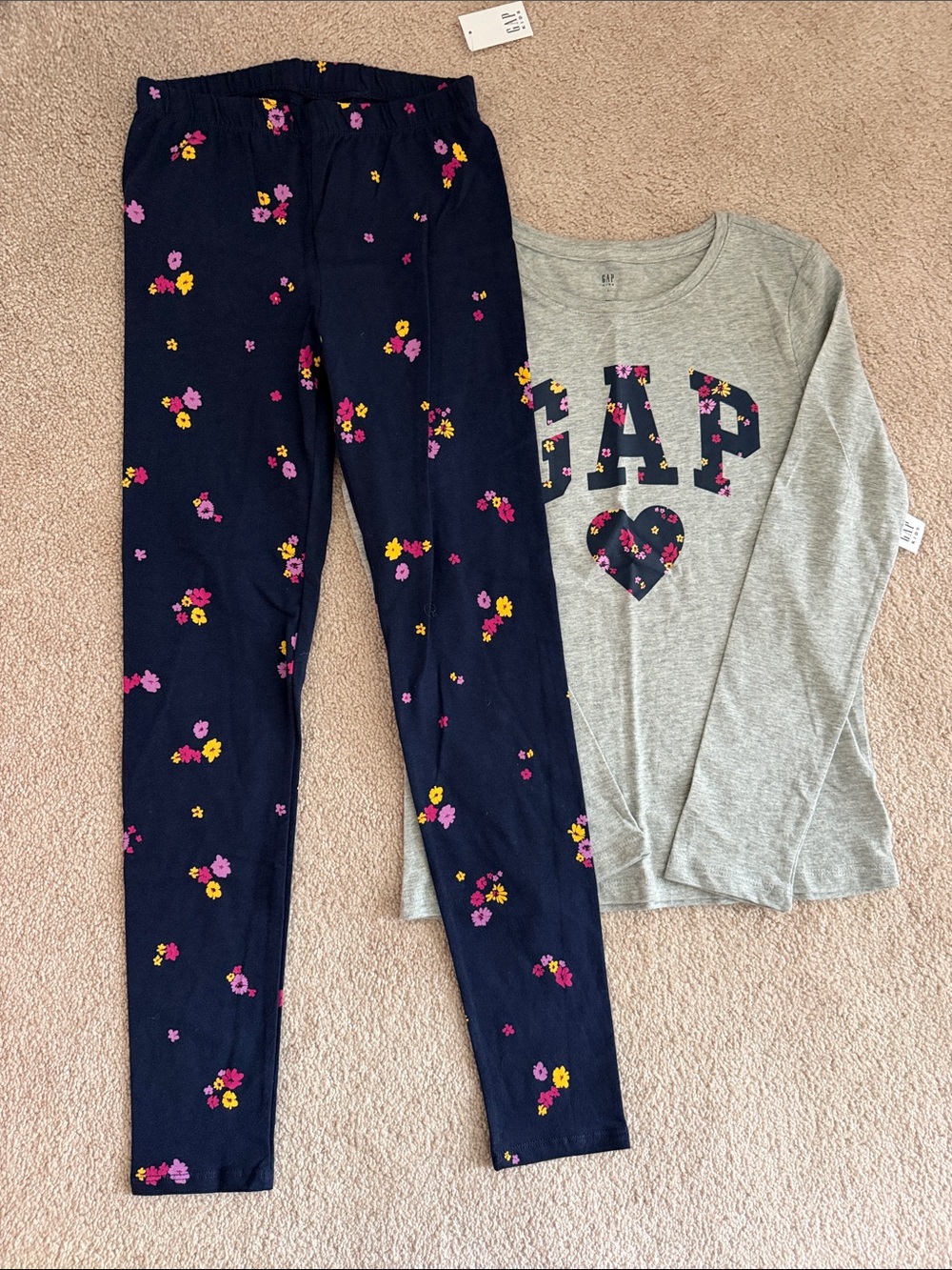 Gap Girls L (10) Floral Matching Set NWT